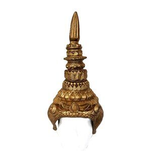 Vtg 90’s Cesar Mask Thai Siam Dance Stage Performance traditional Dance Hat NOS